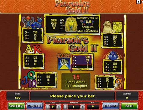 Безкоштовний автомат Фараон  грати в Золото Фараонів